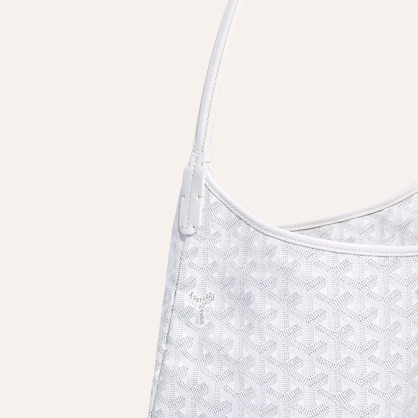Goyard Bohème Hobo Bag White - Image 4